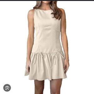 Love Fire Drop Waist Mini Dress With Bows Size L